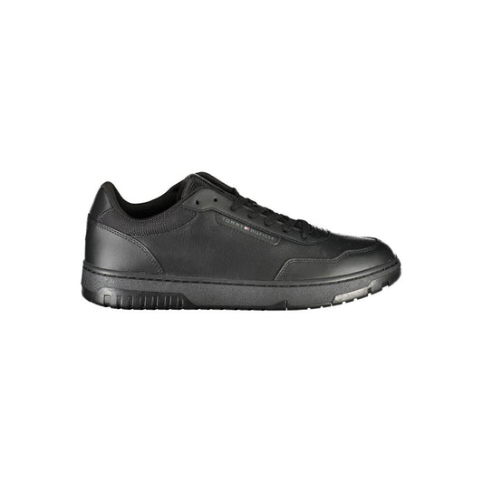 Sneaker de cuero negro para hombre