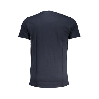 Camiseta azul de algodón