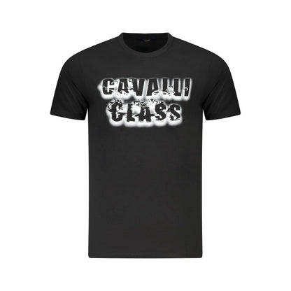 Black Cotton Men T-Shirt