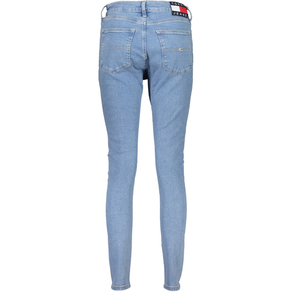 Vaqueros azules de algodón para mujer