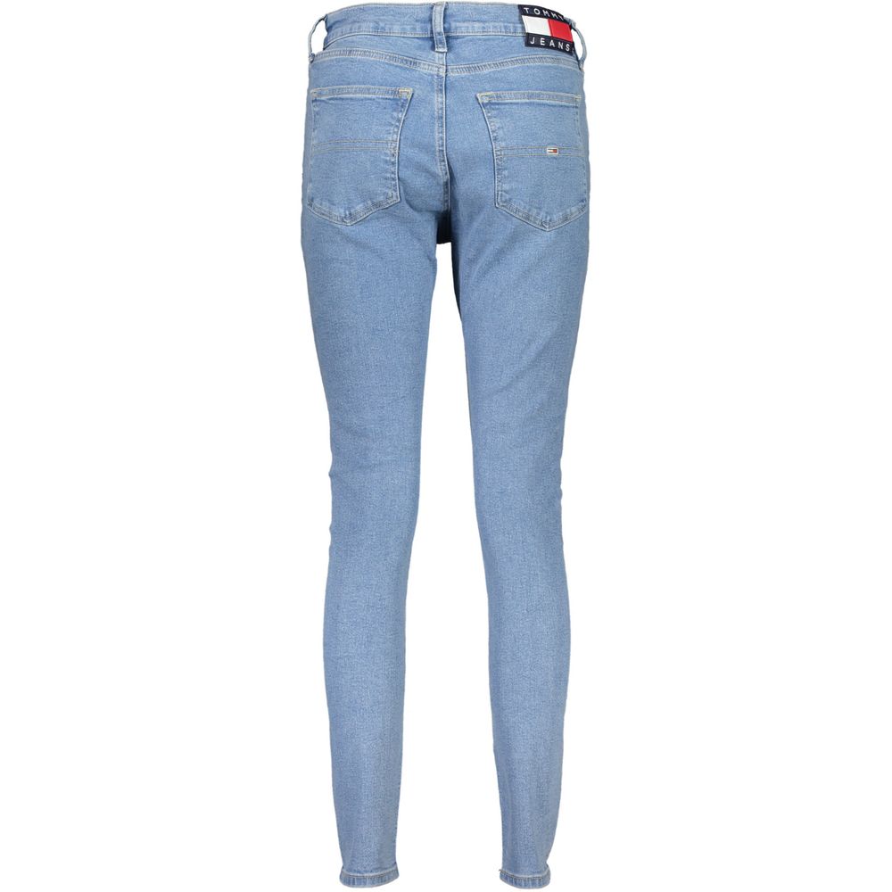 Vaqueros azules de algodón para mujer