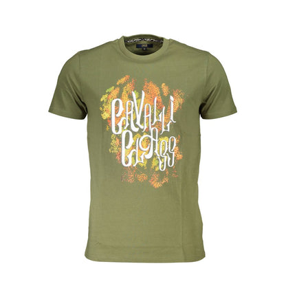 Camiseta verde de algodón para hombre