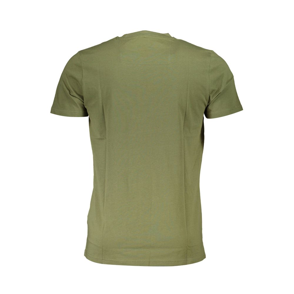 Camiseta verde de algodón para hombre