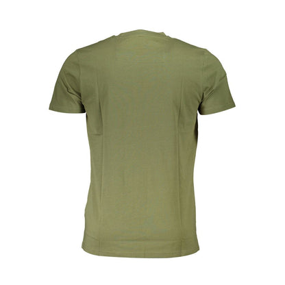 Camiseta verde de algodón para hombre
