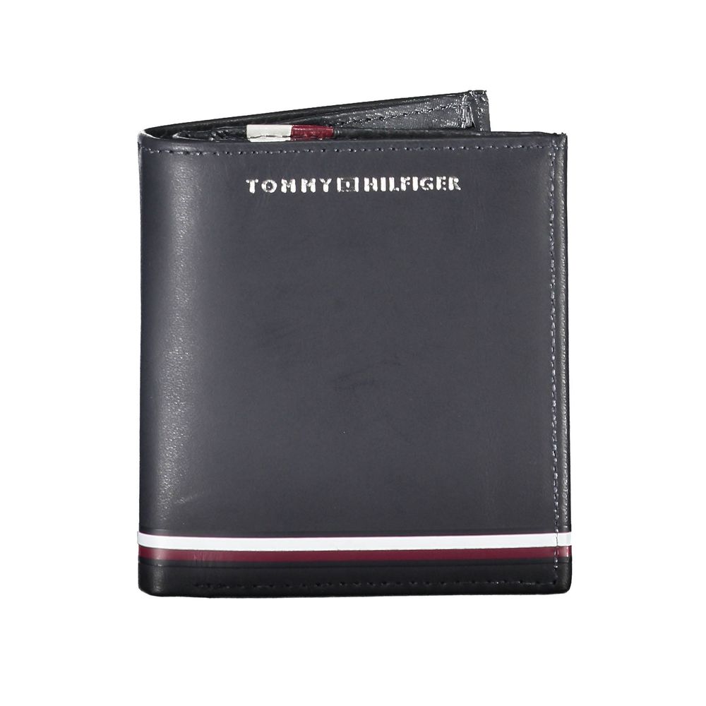 Cartera de hombre de piel azul