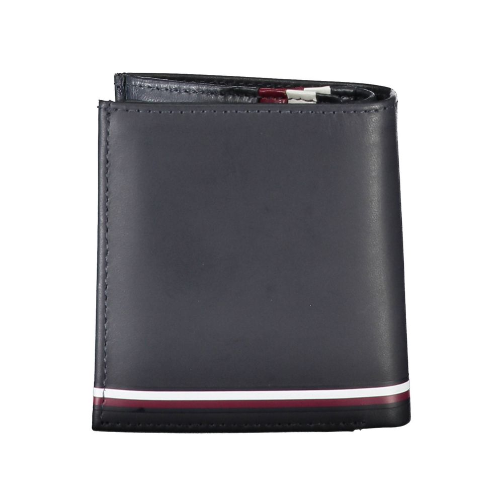 Cartera de hombre de piel azul