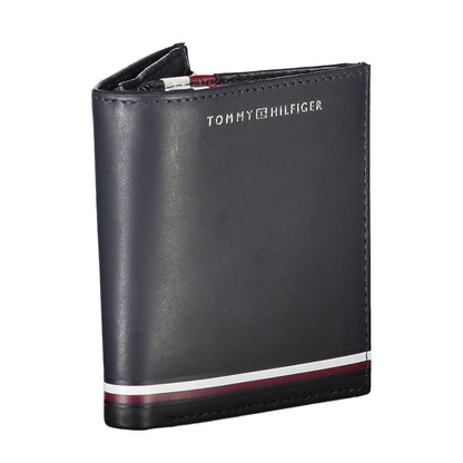Cartera de hombre de piel azul