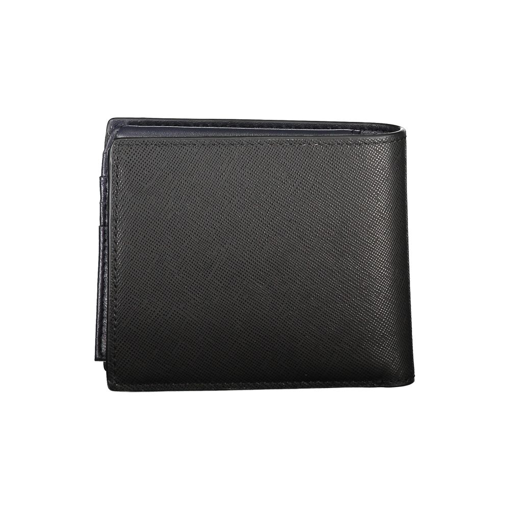 Cartera de piel negra