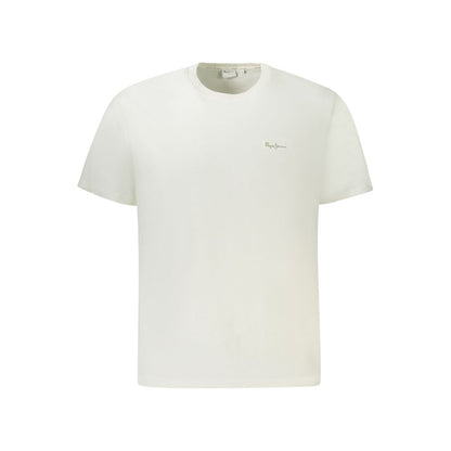 Camiseta blanca de algodón para hombre