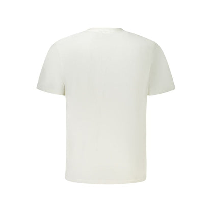 Camiseta blanca de algodón para hombre