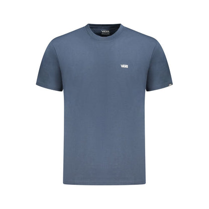 Camiseta azul de algodón para hombre