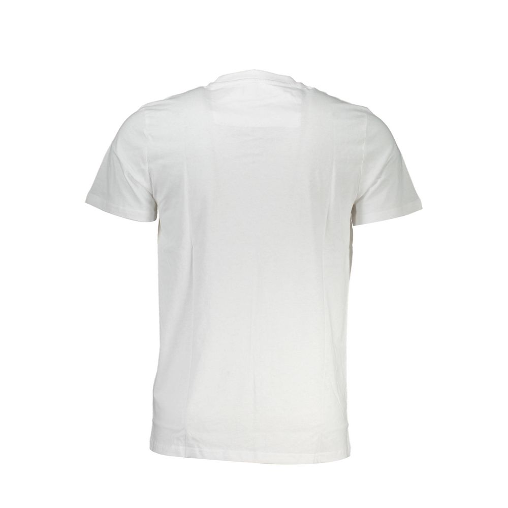 Camiseta blanca de algodón para hombre