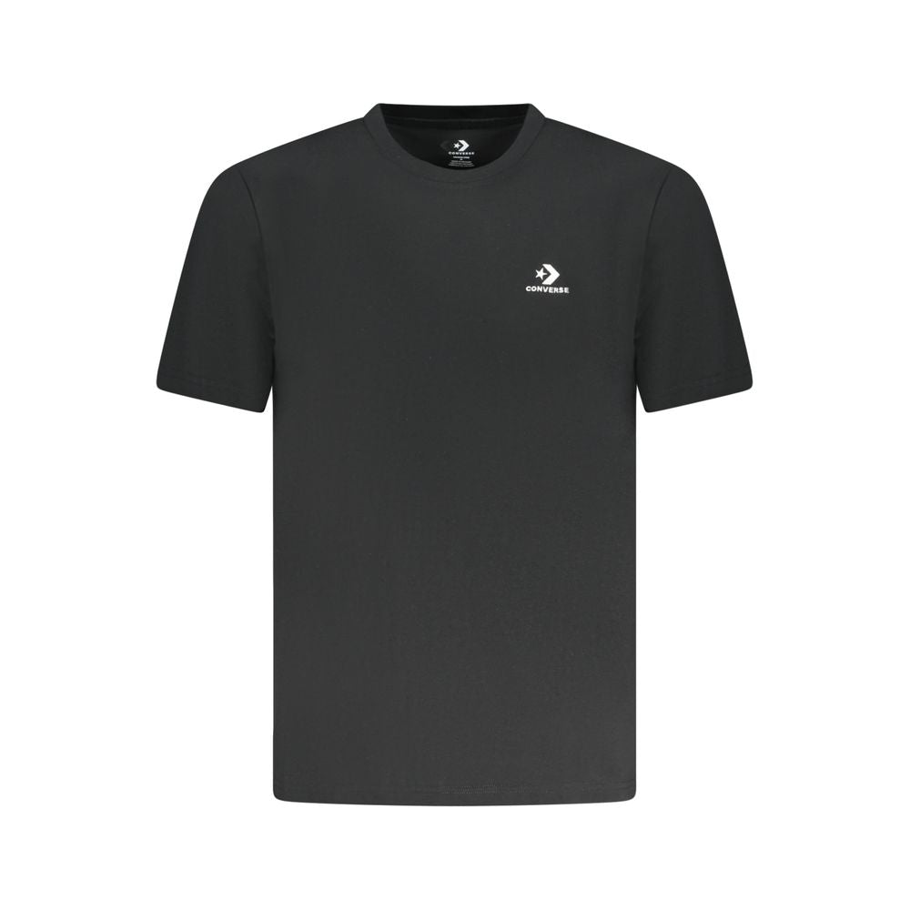 Camiseta negra de algodón para hombre