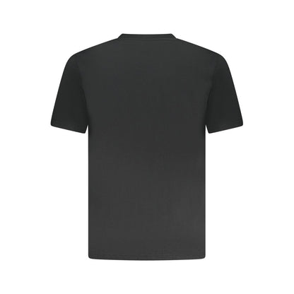 Camiseta negra de algodón para hombre