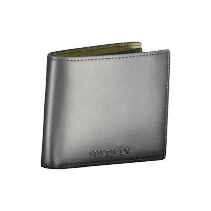 Cartera de piel negra