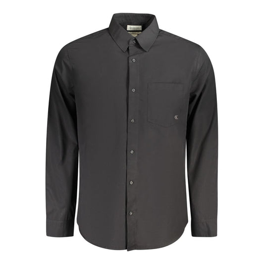Camisa negra de algodón