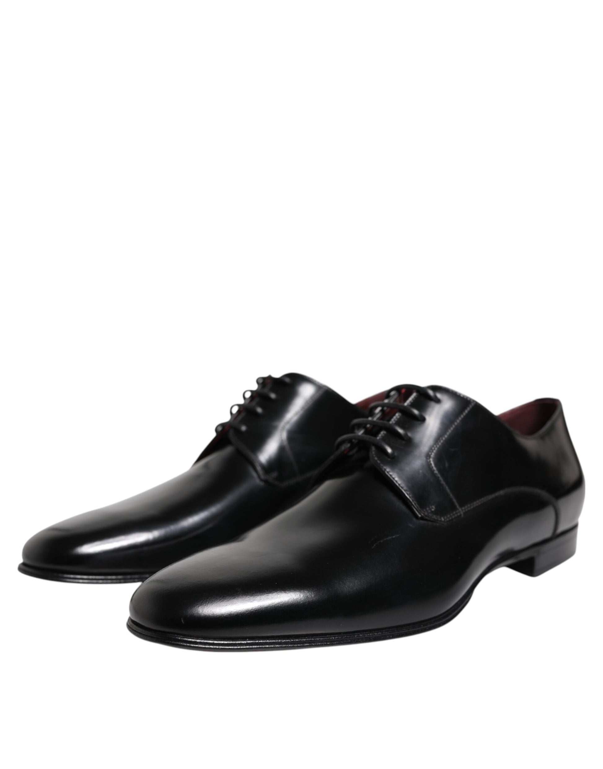 Black Leather Lace Up Derby Dress Formal Shoes