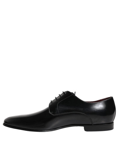 Black Leather Lace Up Derby Dress Formal Shoes