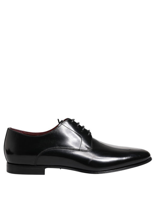 Black Leather Lace Up Derby Dress Formal Shoes