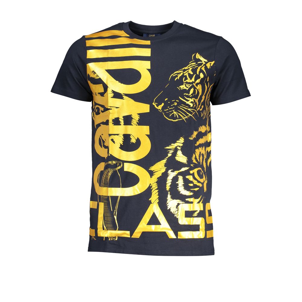 Camiseta azul de algodón