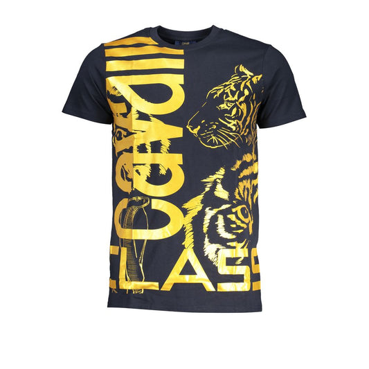 Camiseta azul de algodón