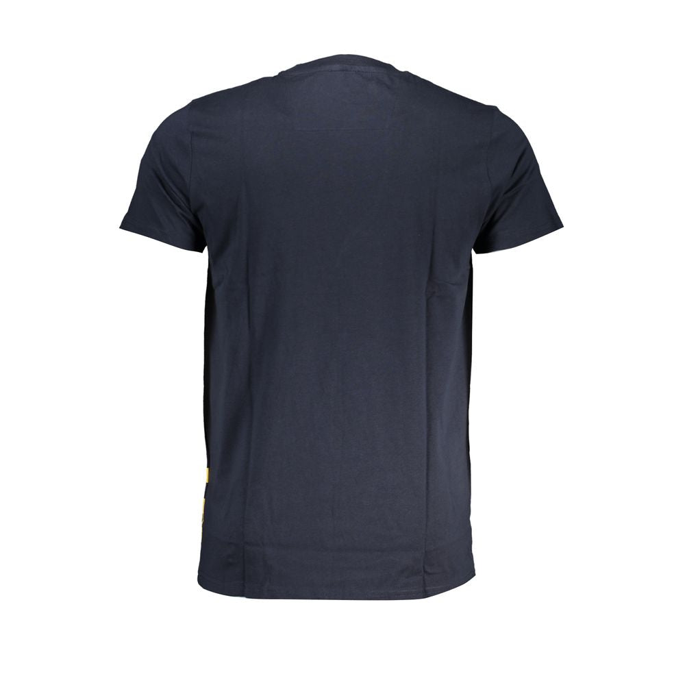 Camiseta azul de algodón