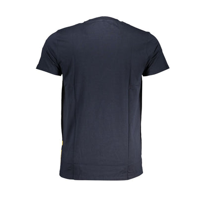 Camiseta azul de algodón