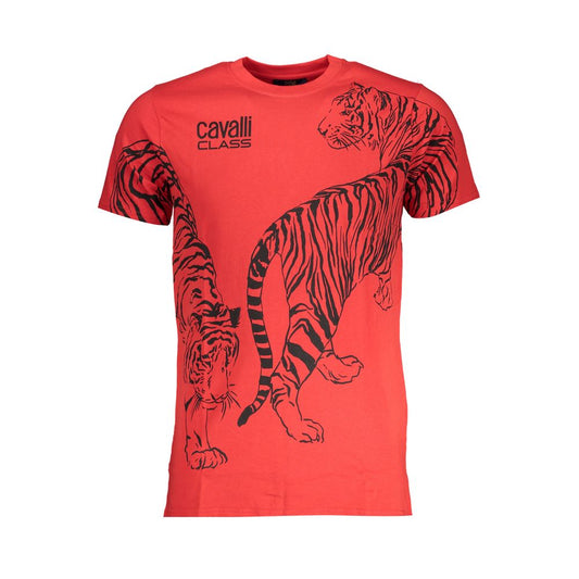 Camiseta roja de algodón