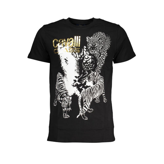 Camiseta negra de algodón