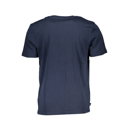 Camiseta azul de algodón
