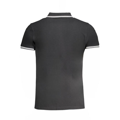 Polo de algodón negro