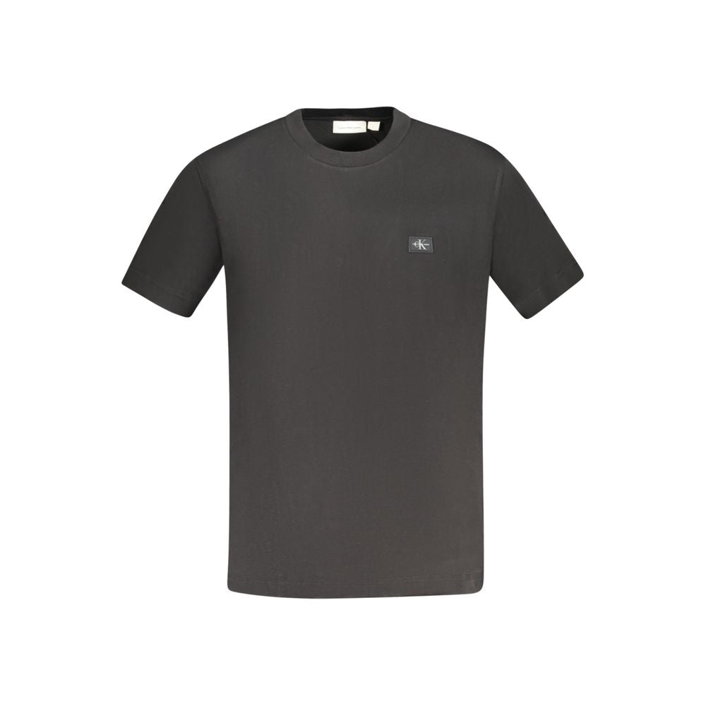 Camiseta negra de algodón para hombre