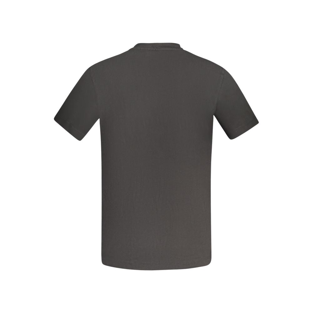 Camiseta negra de algodón para hombre