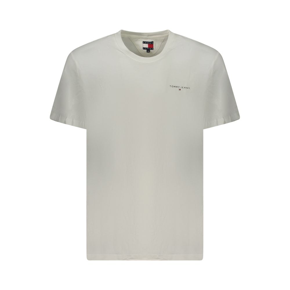 Camiseta blanca de algodón para hombre
