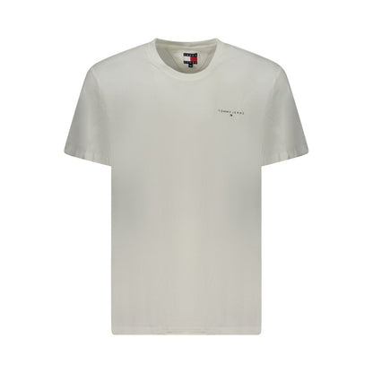 Camiseta blanca de algodón para hombre