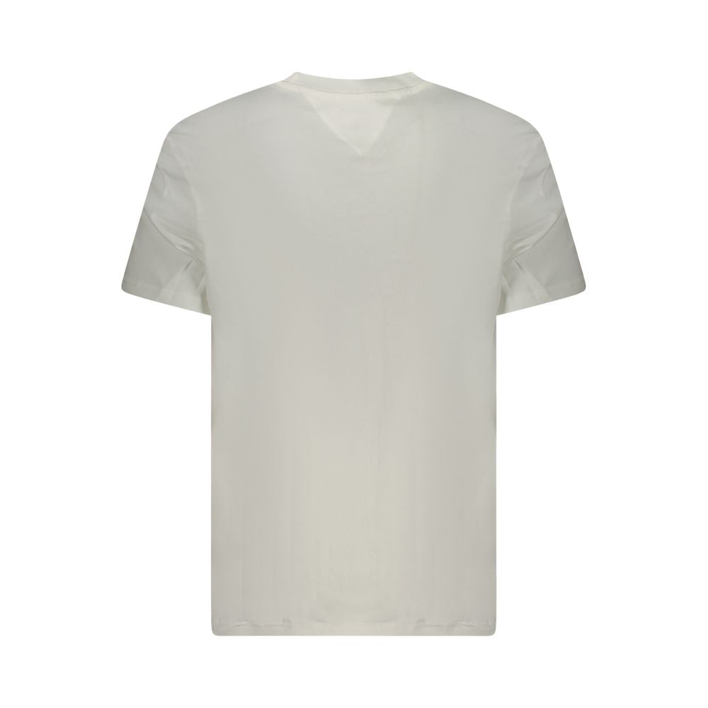Camiseta blanca de algodón para hombre