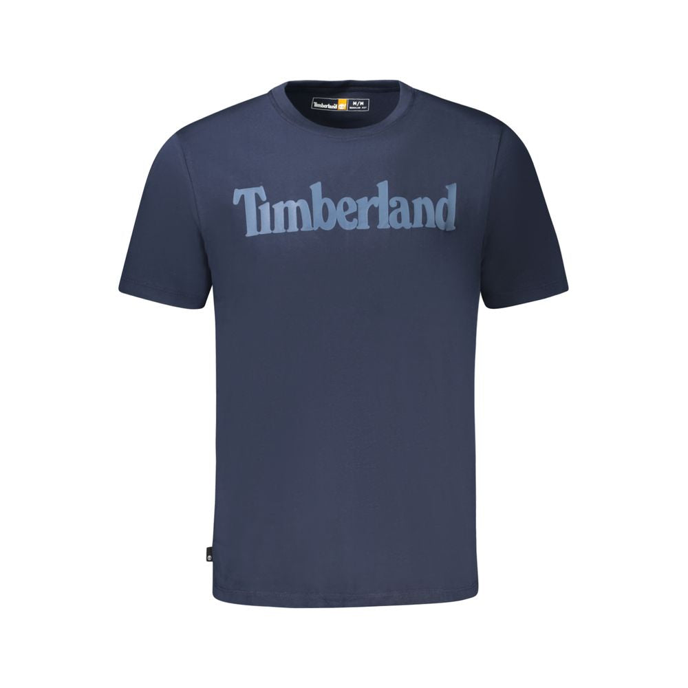 Camiseta azul de algodón