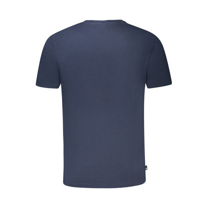 Camiseta azul de algodón