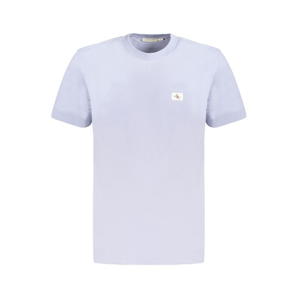 Camiseta de algodón azul claro para hombre