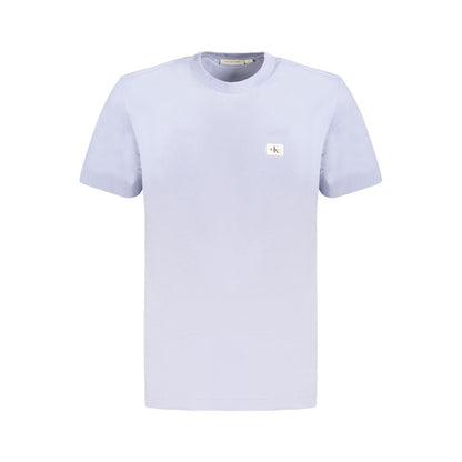 Camiseta de algodón azul claro para hombre