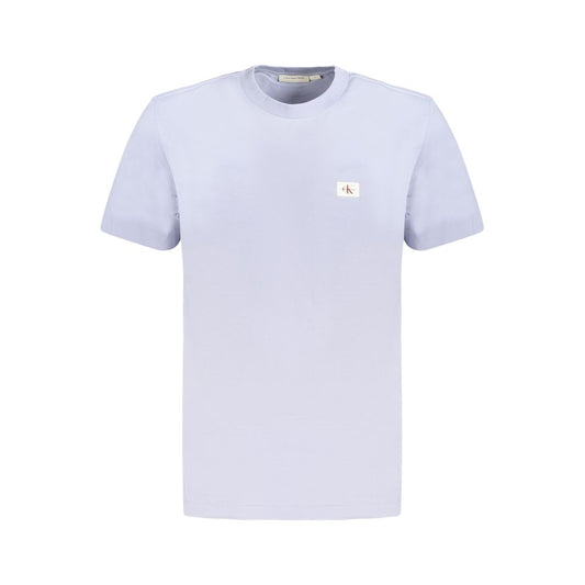 Camiseta de algodón azul claro para hombre