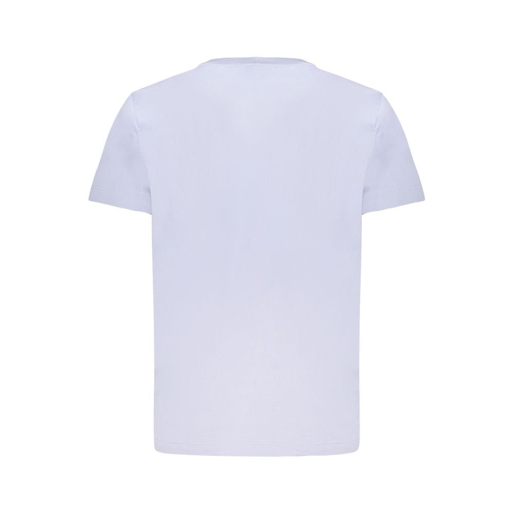 Camiseta de algodón azul claro para hombre