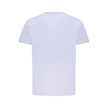 Camiseta de algodón azul claro para hombre