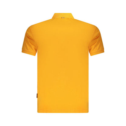 Polo naranja de algodón para hombre
