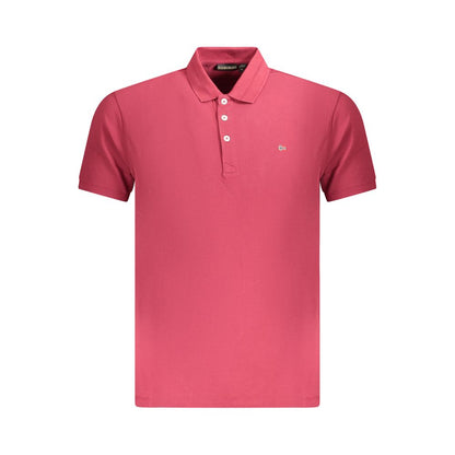 Polo rojo de algodón para hombre