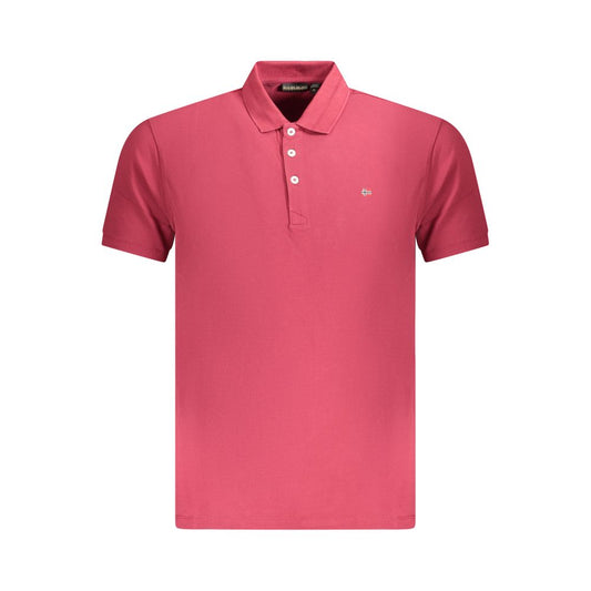 Polo rojo de algodón para hombre