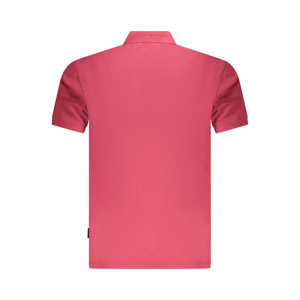 Polo rojo de algodón para hombre