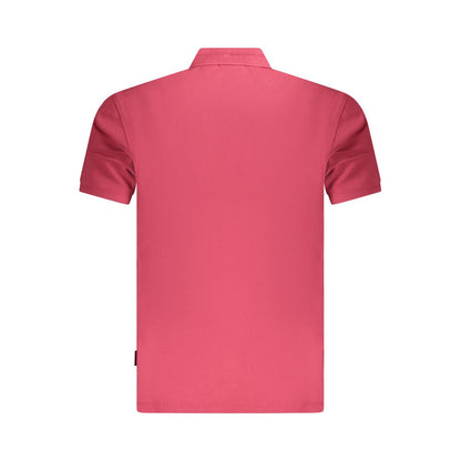 Polo rojo de algodón para hombre