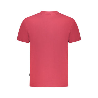 Camiseta roja de algodón para hombre