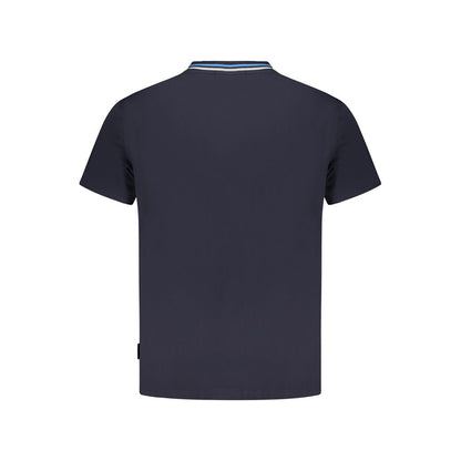 Camiseta azul de algodón